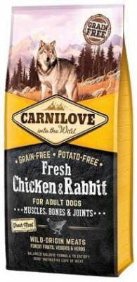 Carnilove (Карнилав) Chicken & Rabbit Беззерновой корм для собак 1,5 кг, фото 2