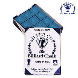 Крейда для більярду SILVER CUP BLUE 12 шт