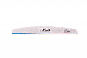 Пилка Vizavi-човник для натуральних нігтів, абразивність 180/240 VNF-12