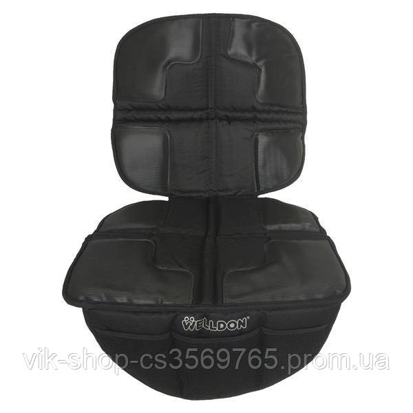 Захисний килимок для автомобільного сидіння Welldon чорний (S-0909) - фото 2 - id-p1622534919