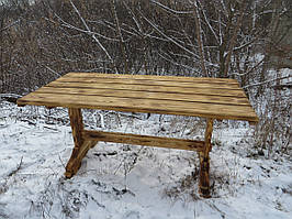 Стіл для дачі. Дерев'яний стіл. Стіл із дерева.