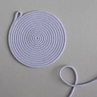 Шнур плетёный 5 мм с сердечником Лаванда