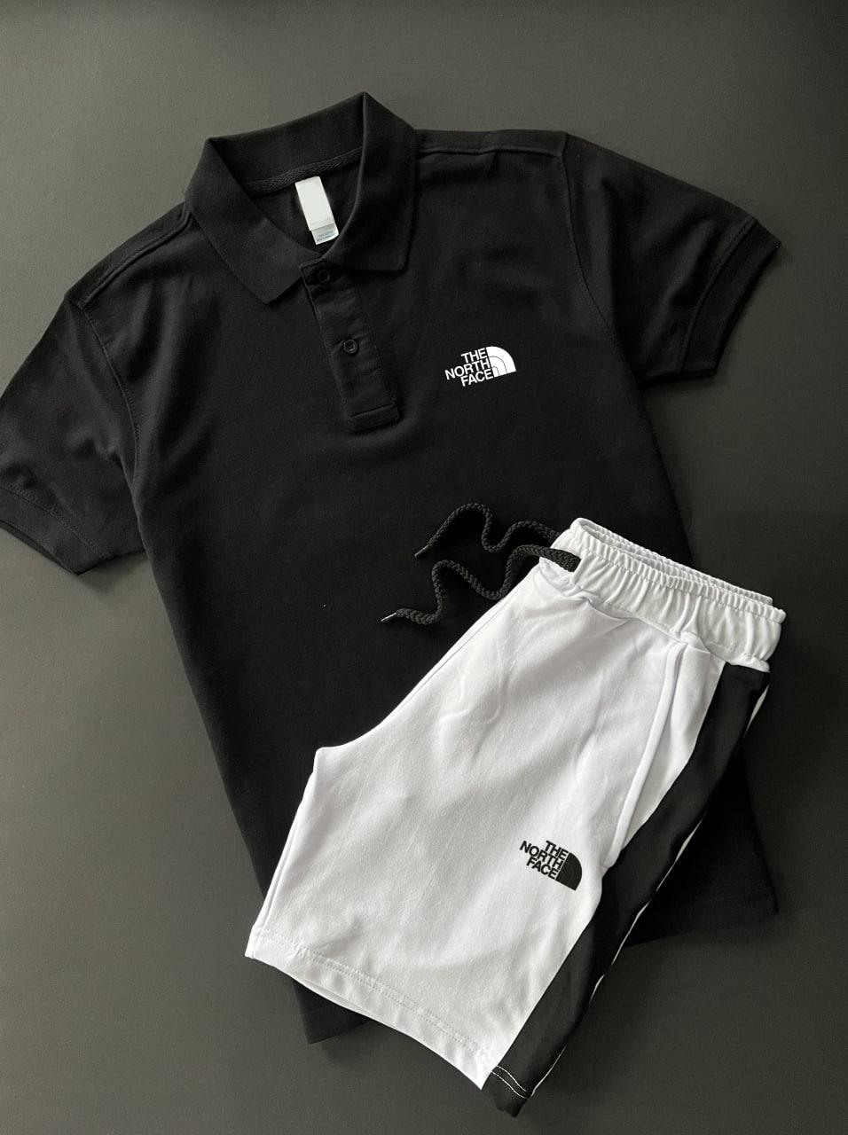 Футболка поло та шорти TNF | Костюм літній футболка + шорти KZ 54856, фото 1