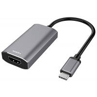 Переходник USB-C to HDMI 2.1, 0.21m, space grey 2E (2E-W1409)