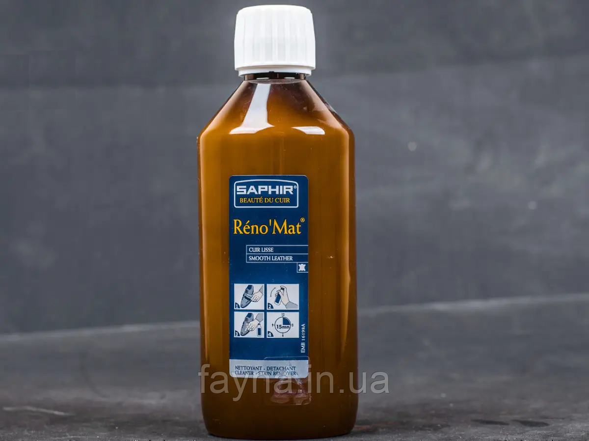 Очищувач для гладкої шкіри Saphir Renomat, 500 мл