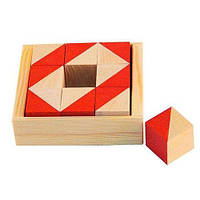 Кубики Коса деревянные в коробке