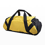 Cпортивна чоловіча сумка жовта BELT BARON 40L з відділенням для взуття для тренування і зали, фото 5
