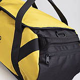 Cпортивна чоловіча сумка жовта BELT BARON 40L з відділенням для взуття для тренування і зали, фото 6