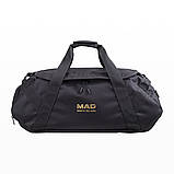 Чоловіча сумка чорна спортивна BELT BARON 40L з відділенням для взуття для тренування і зали, фото 2