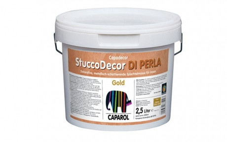 Декоративна шпаклювальна маса Capadecor Stucco Di Perla Gold (золотистий) 2,5л