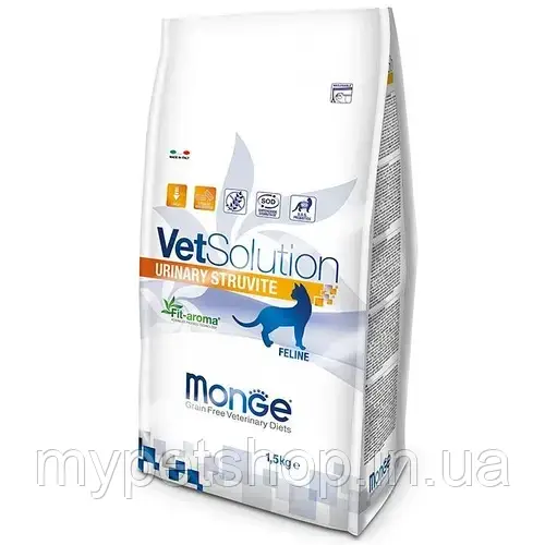 MONGE Монж VetSolution Urinary Struvite Feline Сухой Корм для Кошек При ...