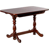 Прямоугольный стол из натурального дерева для кухни или гостиной «Явир 3», 1200(1600)х750 мм