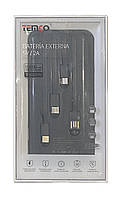 Power Bank (Повербанк) TEMCO PAL09-N 10000 mAh 4 в одному Чорний