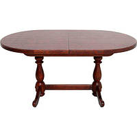Стол обеденный раскладной кухонные столы на кухню из дерева овальный столик для кухни Гирне 1 160(200)х94 см