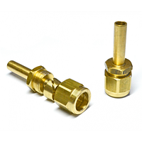 Штуцер фітинг прямий для кріплення трубки ПВХ д.6мм гбо