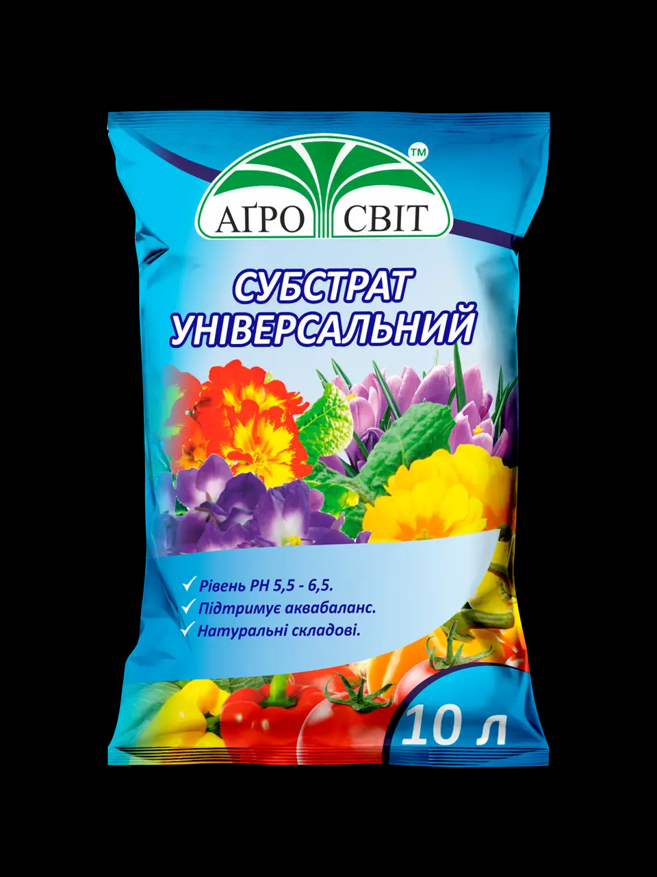 Універсальний субстрат Агросвіт 10 л