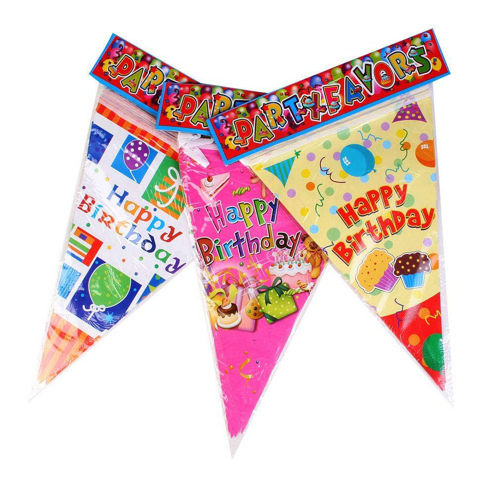 

Гірлянда-прапорці Happy Birthday 1,8м