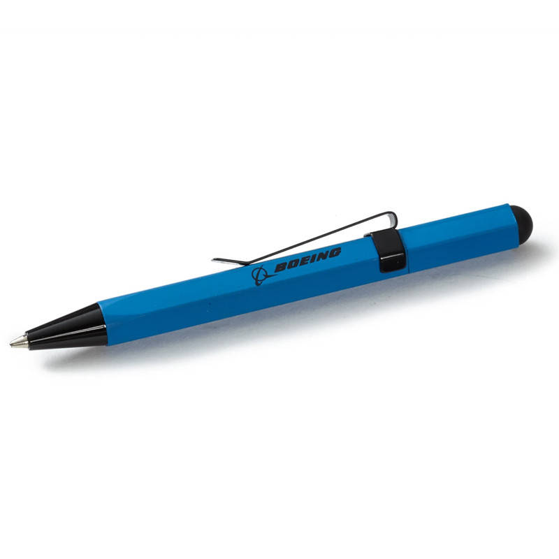 

Ручка Boeing™ Mini Hexagonal Twist-Action Ballpoint Pen/Stylus, синий