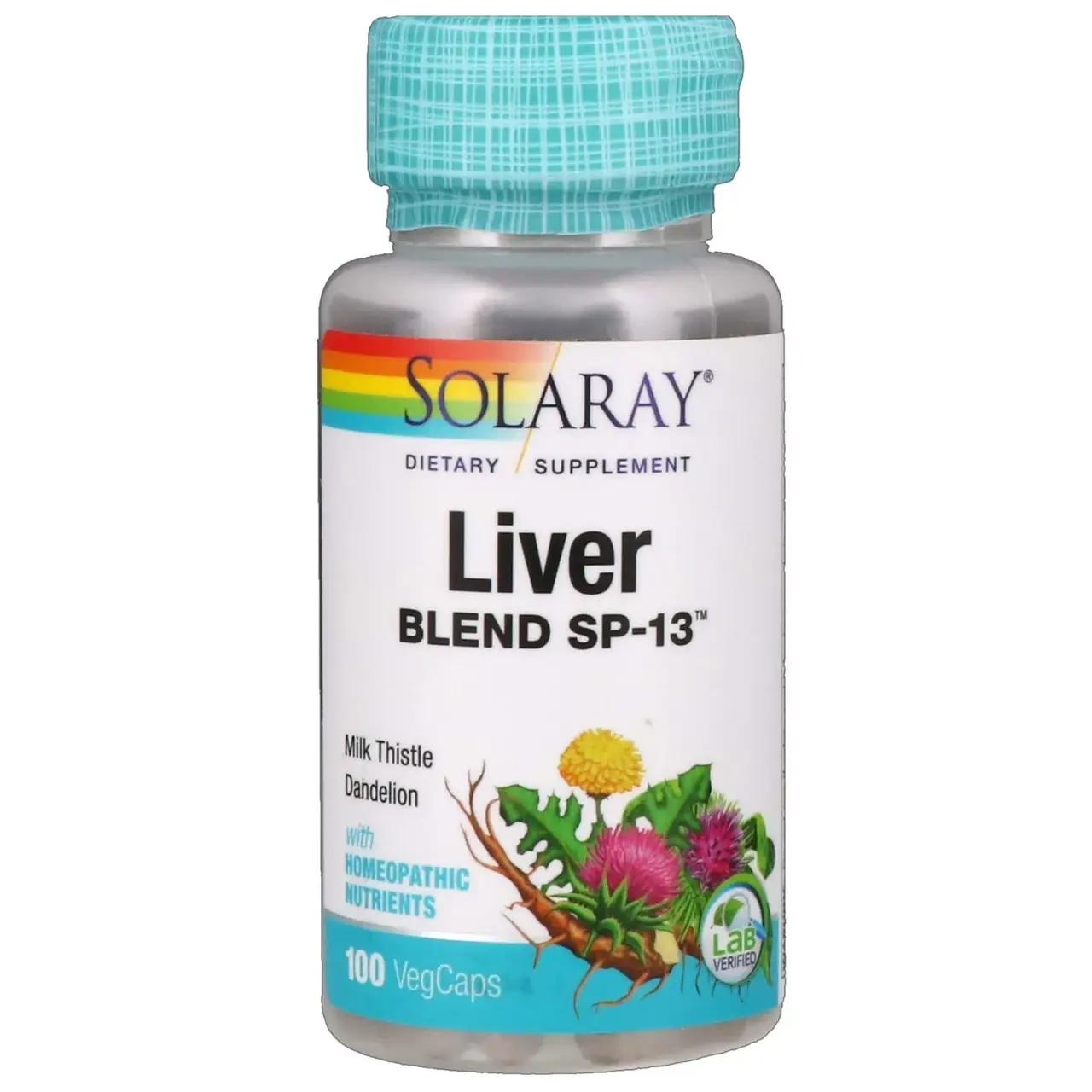 

Защита печенки, Liver Blend SP-13, Solaray, 100 Veggie Caps (SOR-02130)