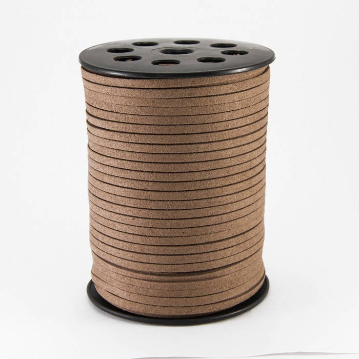 

Шнур Замшевый, Светло-коричневый, Ширина 4мм, Толщина 1.4мм, (УТ100018304)