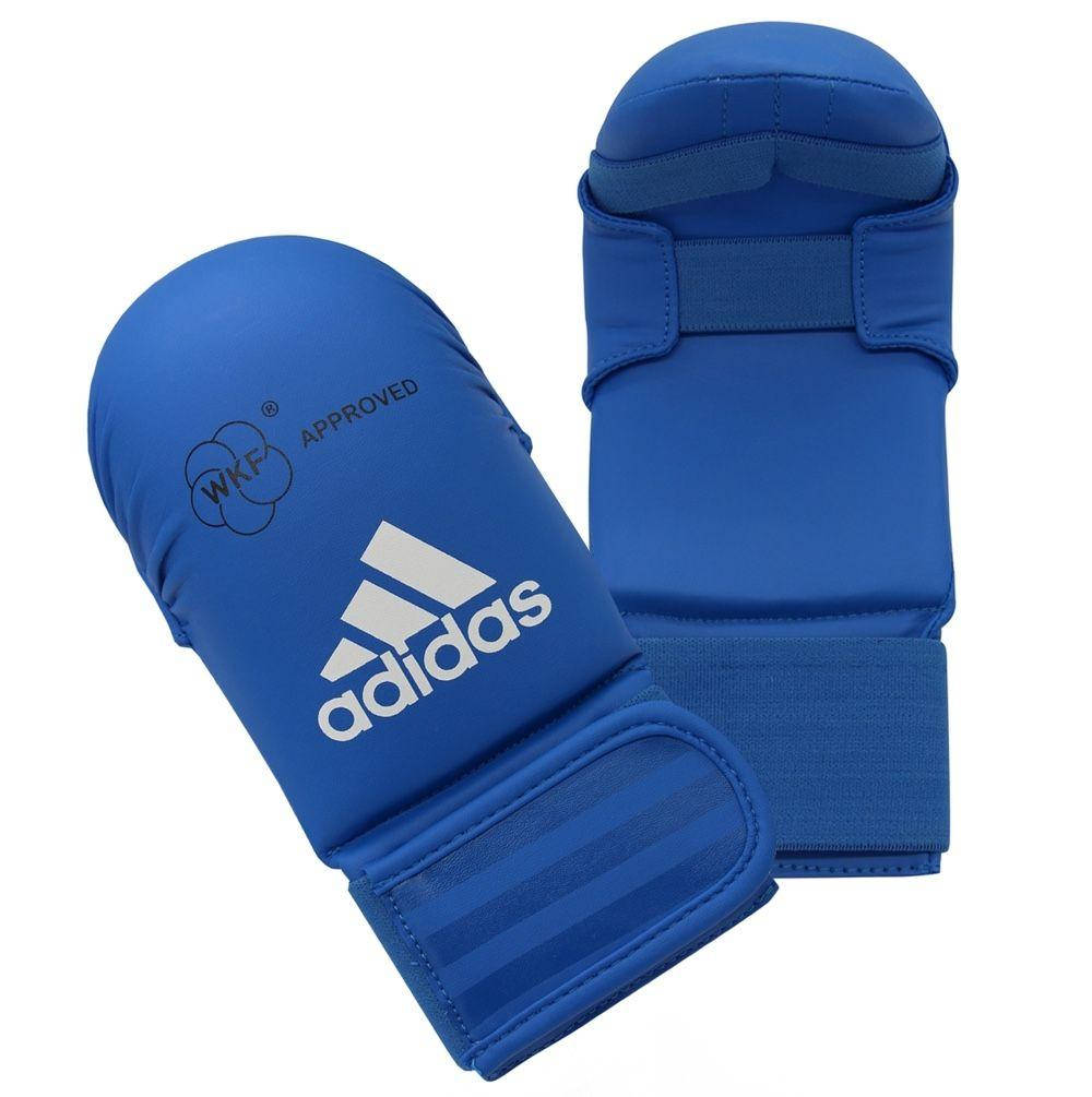 

Перчатки для карате Adidas WKF (661.22) Blue без защиты большого пальца, Синий