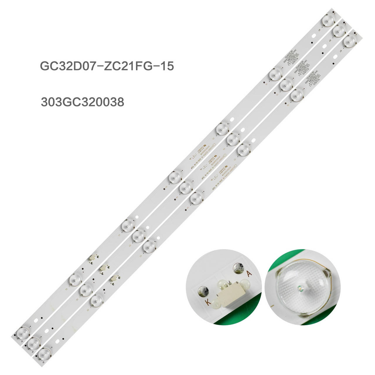 

Комплект LED подсветки GC32D07-ZC21FG-15 GC32D07-ZC21AG-29 RF-EG320B32-0701S-07A1 303GC320038