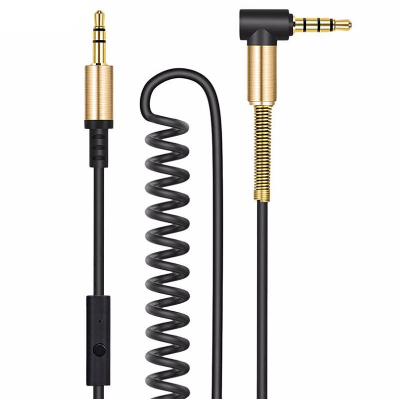 

AUX cable 3.5mm HOCO UPA02 с Mic (2m) Чёрный, Черный