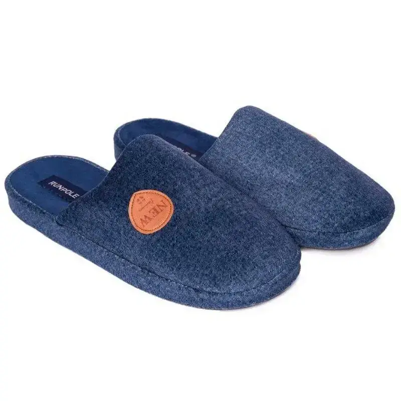 

Тапочки комнатные мужские Runpole домашние синие закрытые 0390-006 44 (28.5 см)