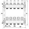 Коллекторный блок с расxодомерами EUROPRODUCT EP.S1110-04 1"x4, фото 4