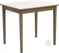Стіл кухонний нерозкладний столик обідній дерев'яний кухонні столи для маленької кухні кафе Явір 80х65 см