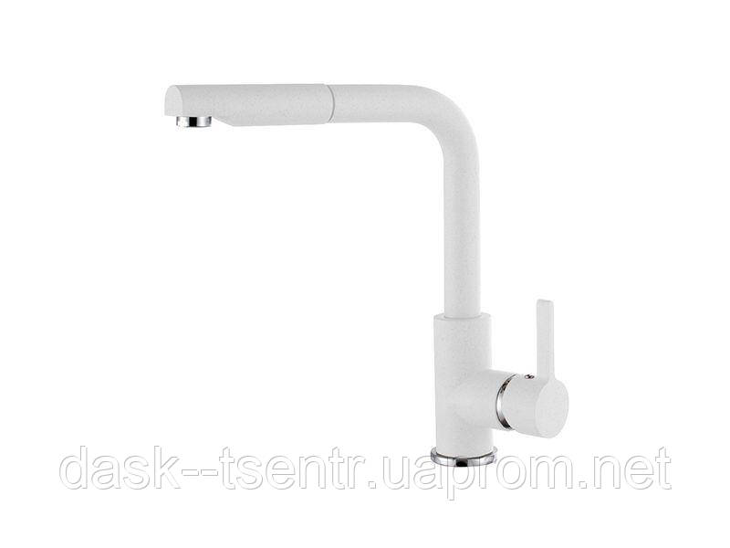 Змішувач гранітний ELLECI C02 BIANCO TITANO 68