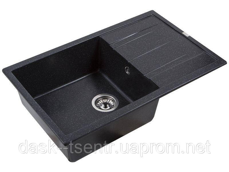 Мийка гранітна VENTOLUX DIAMANTE 765x485x200 Чорний