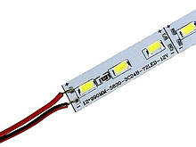 Світлодіодна лінійка 12V 5630-72 синій 100см зі скотчем