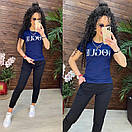 Літній спортивний костюм жіночий з футболкою та джоггерами (р. 42-56) 11so2005, фото 2