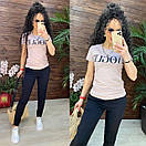 Літній спортивний костюм жіночий з футболкою та джоггерами (р. 42-56) 11so2005, фото 4