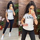 Літній спортивний костюм жіночий з футболкою та джоггерами (р. 42-56) 11so2005, фото 6