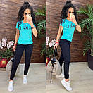 Літній спортивний костюм жіночий з футболкою та джоггерами (р. 42-56) 11so2005, фото 7