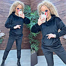 Жіночий оксамитовий спортивний костюм з худі та звуженими штанами (р. 42-48) 11so2007, фото 5