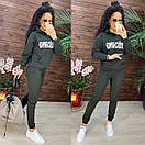 Жіночий спортивний костюм з вільним худі та звуженими штанами на манжетах (р. S-XL) 11so2009, фото 6