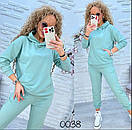 Жіночий спортивний костюм з двонитки з худорлявою і звуженими штанами джоггерами (р. 42-48) 11so2013, фото 3