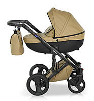 Детская универсальная коляска Verdi Mirage 2в1, ребенку с рождения, 5-ти точечные ремни безопасности, бежевая