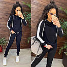 Спортивний костюм з лампасами худі з кишенею кенгуру та завужені штани (р. 42-50) 11so2016, фото 9