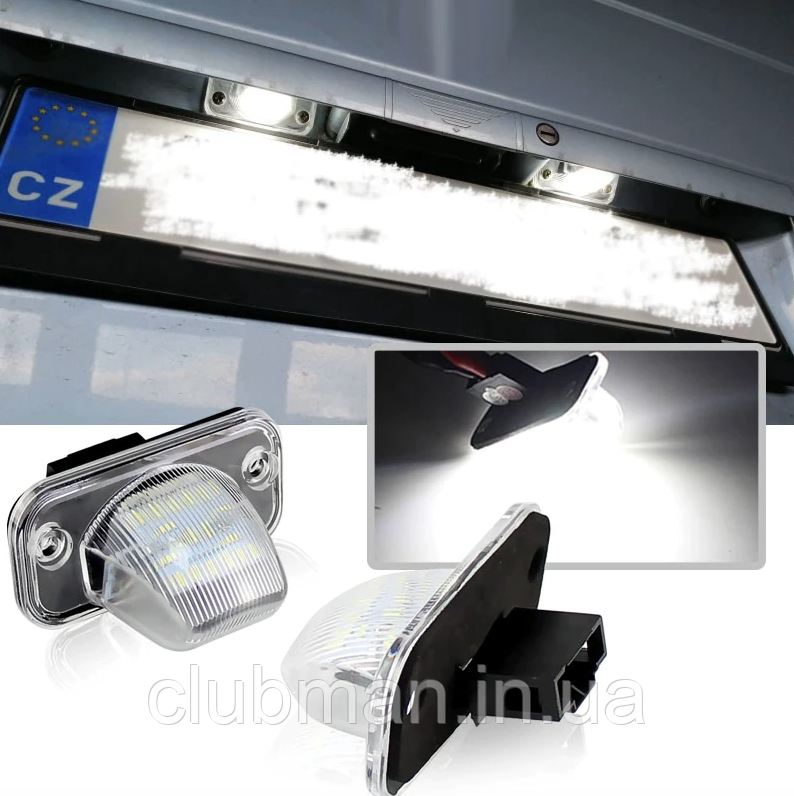 LED підсвітка номера для VW (Фольксваген) Transporter T4/T5 , Passat B5/B6, Caddy, Jetta, Touran