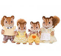 Calico Critters Sylvanian Families Hazelnut Chipmunk Семья бурундуков