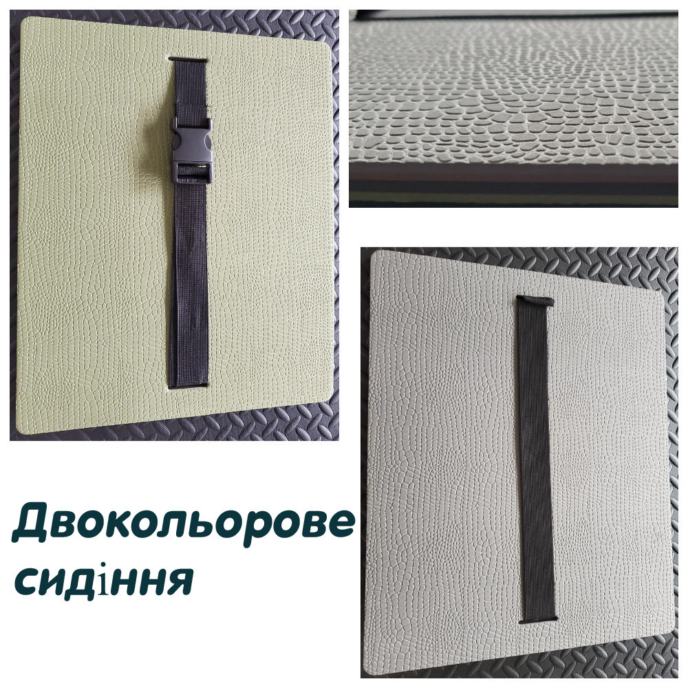 Сидушка армійська, сидіння польове олива сірий, пенопоп, туристичні сидушки подпопники 10 мм щільність 100 кг/м3