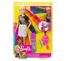 Барбі Райдужна сяйво волосся Barbie Rainbow Sparkle Hair Doll FXN96