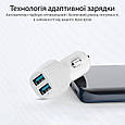 Автомобільний зарядний пристрій Promate Voltrip-Duo 17Вт 2 USB White (voltrip-duo.white), фото 5