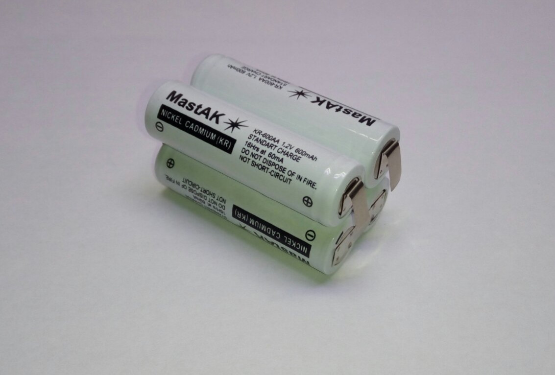 Аккумуляторная сборка 4,8V 800mAh (Ni-Cd) 2+2 - фото 2 - id-p1622743988