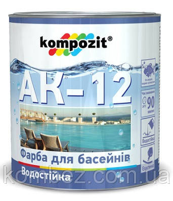 Фарба акрилова Басейн АК-12 2,8кг Kompozit