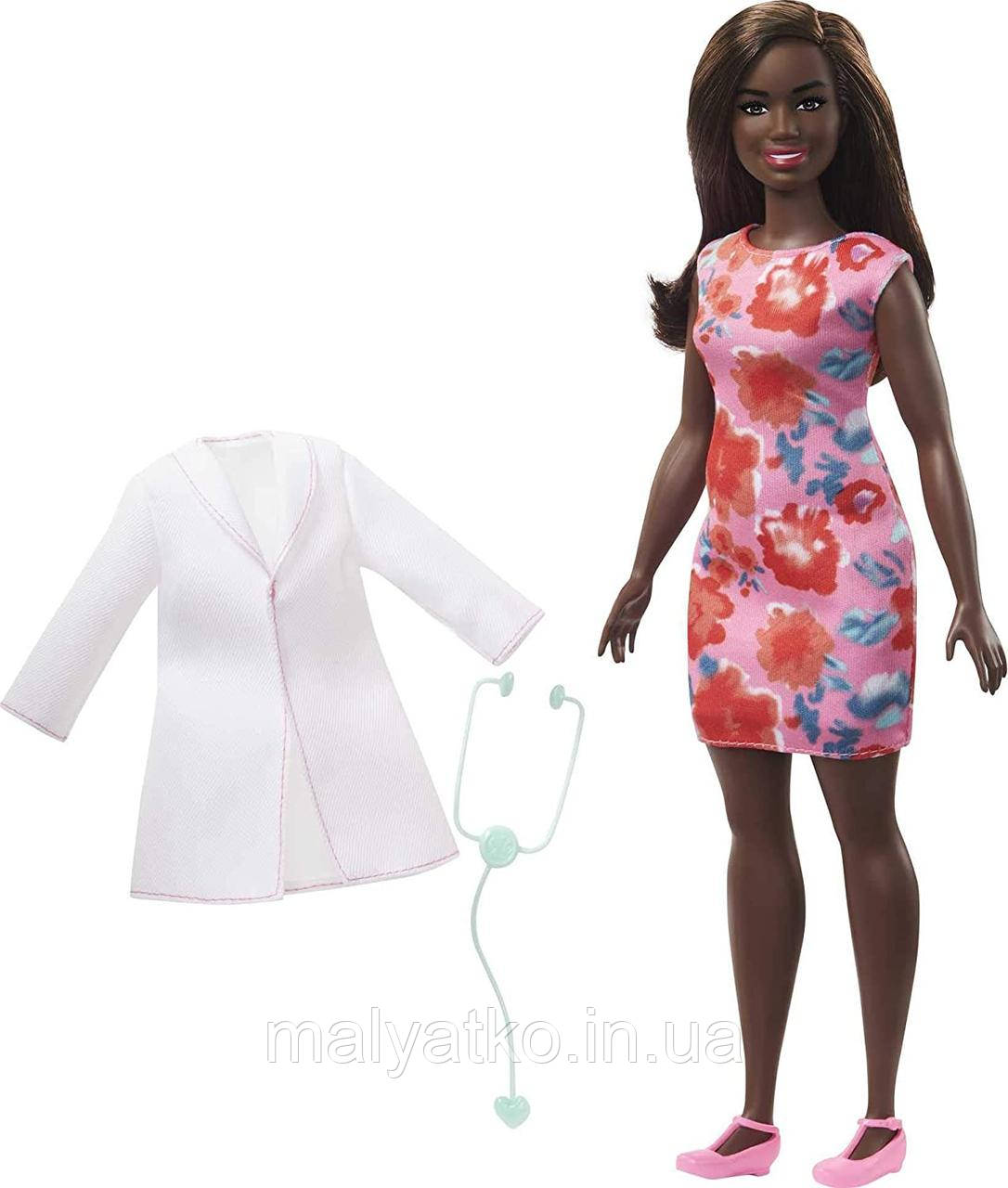 Лялька барбі доктор мулатка брюнетка Barbie Doctor
